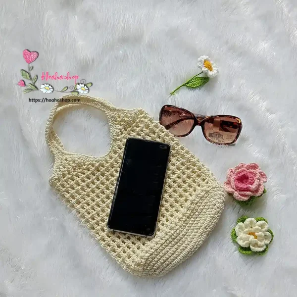 Túi tote lưới handmade
