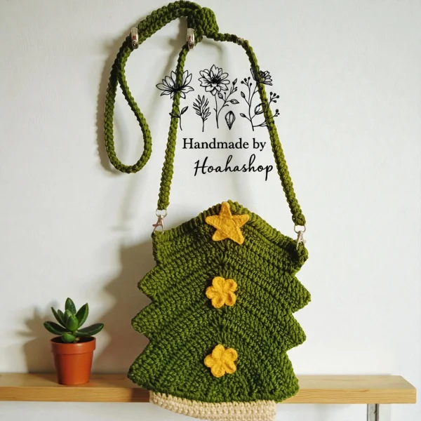 🎄 Túi đeo cây thông Noel handmade – Phụ kiện “must-have” mùa lễ hội! 🌟