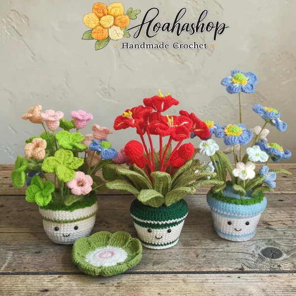 Chậu Hoa May mắn Handmade – Quà Tặng Đầy Ý Nghĩa